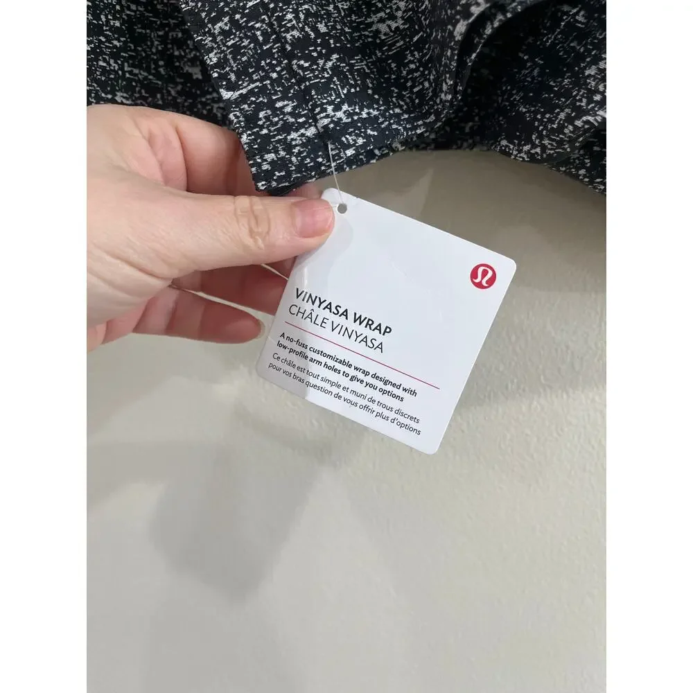 Lululemon Vinyasa Scarf‎ Gray Heather Wrap Shawl Travel Athleisure NWT